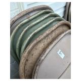 Folding metal chairs