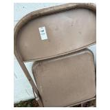 Metal folding chairs