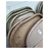 Folding metal chairs