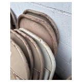 Folding metal chairs