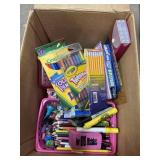 Colored pencils, markers, book covers and more