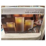 Flameless candle set new in box