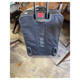 Black zipper samsonite wheeled case with handle