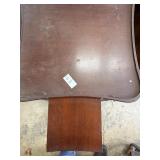 Antique side table 19x19x 28 with pullout