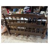 Full size bed headboard and footboard -no rails