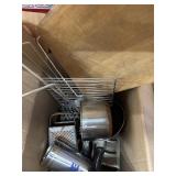 Cheese graders, pot, cutting board and more