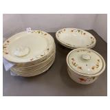 vintage Hall China Company "Autumn Leaf" pattern,