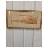 Vintage framed art lot of 3
