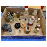 Various vintage perfume bottles