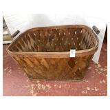 Primitive Wash Splint Basket w Wood Handles- 23