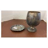Vintage Sheridan Silver on Copper Trophy Cup and