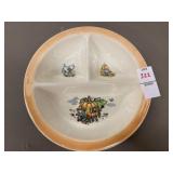 Child ceramic divided bull & Baby bowl