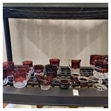 Assortment of various Souvenir Glassware