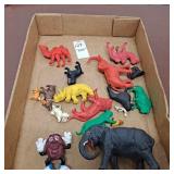 Vintage plastic animals