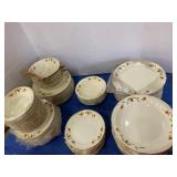 vintage Hall China Company "Autumn Leaf" pattern,