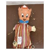 Porky pig pull toy