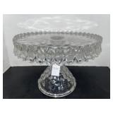 Vintage Fostoria American pattern -round pedestal