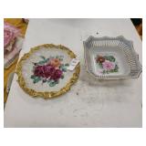 Occupied japan bowl & decorated dish