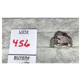 Sterling & Diamond buckle ring