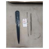Vintage Fuller brush company promo letter opener