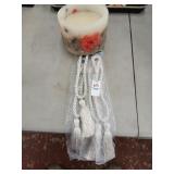 Candle and new curtain tie backs