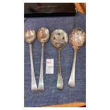 Sheffield england silverplate salad servers,