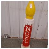 Blow mold Noel candle 40 inches