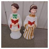 Blow mold VINTAGE PAIR OF 30" CHOIR BOY AND GIRL