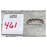 10k diamond cluster band