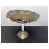 Vintage Sterling compote serving dish - 6 inches