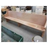 Church pew 111in. Long
