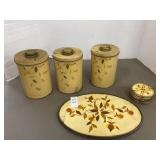 vintage Hall China Company "Autumn Leaf" pattern,