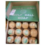 Hole in one golf ball soap