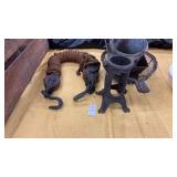 Vintage Block and Tackle Rope Pulley, Antique