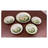 Vintage Three Crown China Plates