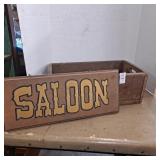 Antique wooden crate 16 1/2 x 10,vintage, saloon