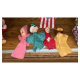 VTG Plastic head vinyl/cloth, body hand puppets