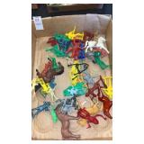VTG Indians, Cowboys, Soldier plastic toys