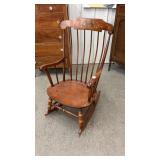 Vintage Nichols & Stone Wooden Rocker