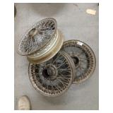 Lot of 3 spoke wheels made in England possible MG