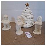 Snowbabies- votive Christmas tree ,One For You,