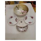 Vintage plates and bowl Germany and England