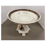 Capodimonte porcelain compote dish, made in