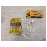 Vintage Edison Mazda lamps tin  10 in one scope