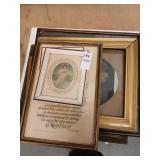 Framed items lot