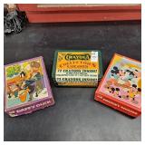 Vintage daffy duck,mickey mouse puzzles, Crayola