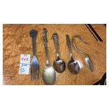 Childrenï¿½s flatware Deputy Dog Big Bird etc