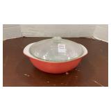 Vintage Pyrex Flamingo Pink Casserole Dish