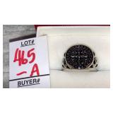 Menï¿½s stainless steel Cross ring