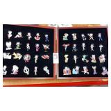Betty Boop pin collection in hinged case 40 pins